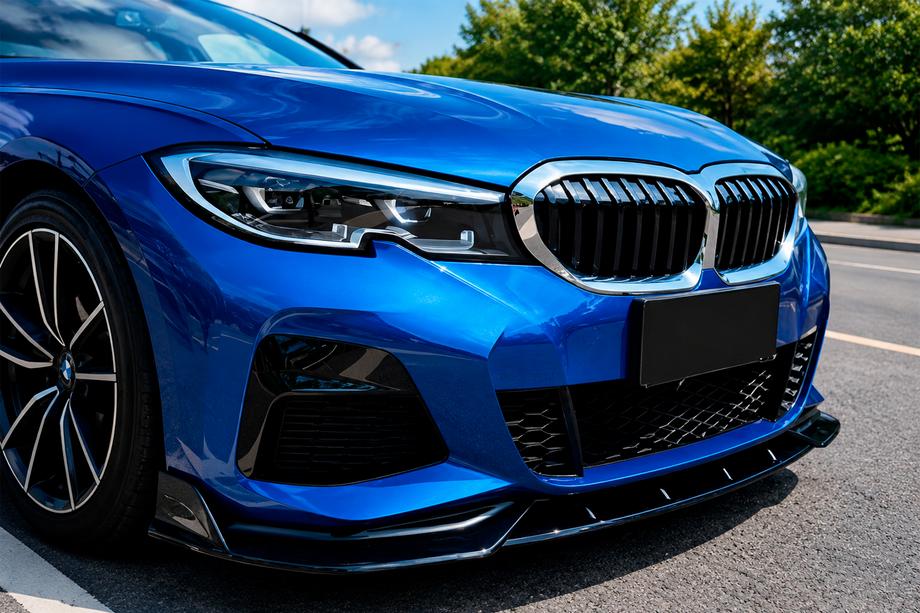 BMW 3-sarja G20/G21 2018– Etupuskurin lipa DPT V-2 (M Technic, kiiltävä musta) Image