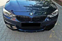 BMW 4-sarja F32/F33/F36 2012–2020 Etupuskurin lip spoiler DPT V-2 (M-Sportille, kiiltävä musta) kuva 3