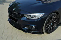 BMW 4-sarja F32/F33/F36 2012–2020 Etupuskurin lip spoiler DPT V-2 (M-Sportille, kiiltävä musta) kuva 1