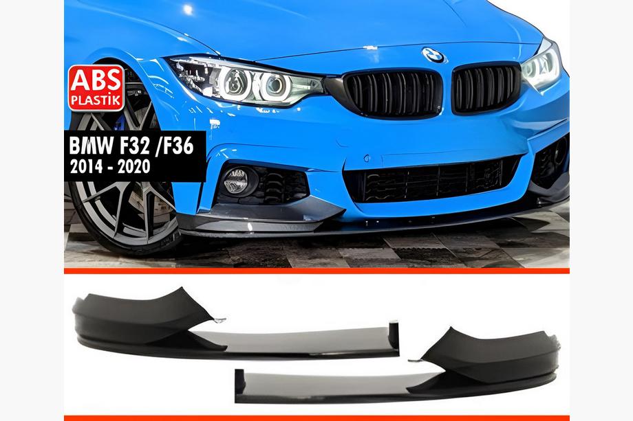 BMW 4-sarja F32/F33/F36 2012–2020 Etupuskurin lipa DPT V-4 (M Technic, kiiltävä musta) Image
