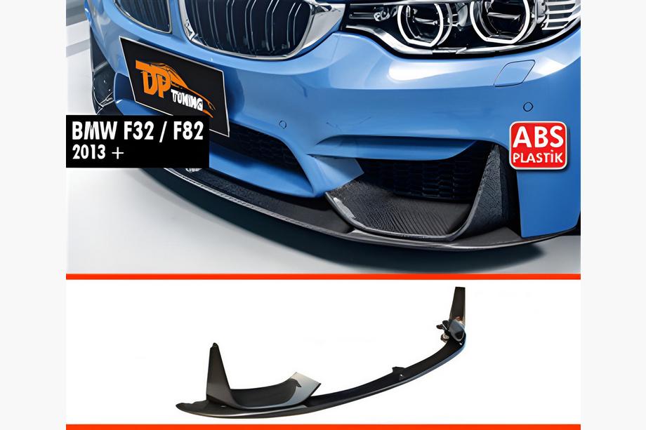 BMW 4-sarja F32/F33/F36 2012–2020 Etupuskurin lip-spoileri DPT V-5 (M4, kiiltävä musta) Image