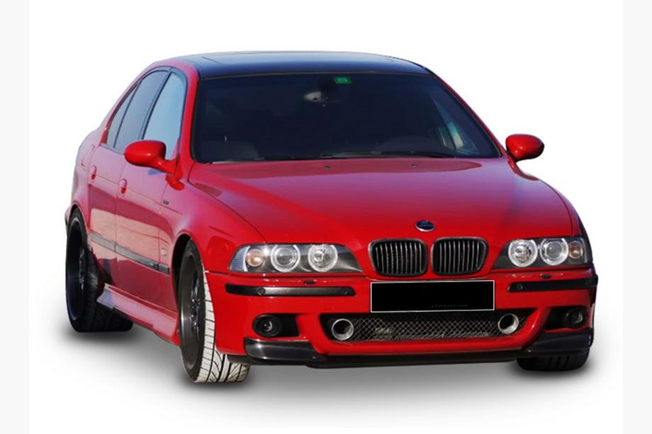 BMW 5-sarja E39 1996–2003 DPT etulipan lippa (M5, kiiltomusta) Image