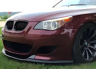 BMW 5-sarja E60/E61 2003–2010 Etulipan spoilerilista DPT (ilman siivekkeitä, M5 Hamann -malliin, kiiltävä musta) kuva 1