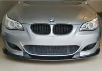 BMW 5-sarja E60/E61 2003–2010 DPT etulippa (siivekkeillä, M5 Hamann, kiiltävä musta) kuva 1