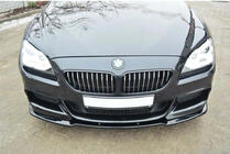 BMW 6-sarja F12/F13/F06 2011–2018 DPT etulipan lisäosa (M Performance, kiiltävä musta) kuva 2
