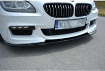 BMW 6-sarja F12/F13/F06 2011–2018 DPT etulipan lisäosa (M Performance, kiiltävä musta) kuva 3