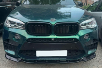 BMW X5 F15 2013–2018 Etupuskurin lip spoiler DPT V-2 (X5M F85, kiiltävä musta) kuva 2