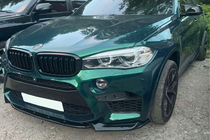 BMW X5 F15 2013–2018 Etupuskurin lip spoiler DPT V-2 (X5M F85, kiiltävä musta) kuva 5
