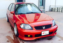 Honda Civic 1995–2001 Etupuskurin lip-spoileri DPT V-2 (kiiltävä musta) kuva 2