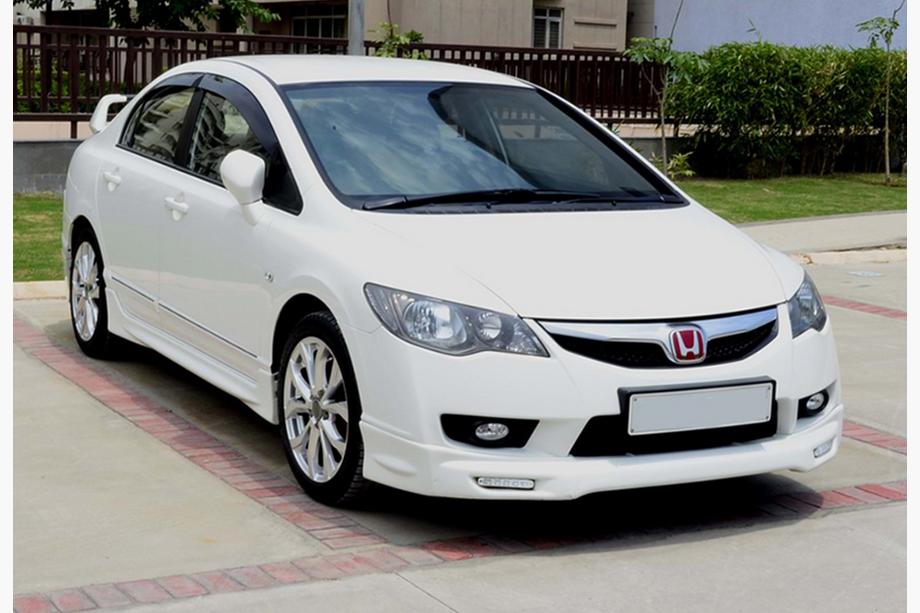 Honda Civic Sedan VIII 2006–2011 DPT etupuskurin lip spoileri (2009-2011, maalattava) Kuva 2