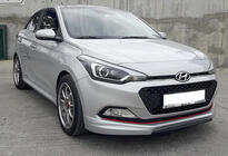 Hyundai I-20 2014–2020 DPT etupuskurin lip-spoileri (kiiltävä musta) kuva 1