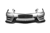 Mercedes C-sarja W204 2007–2015 Etupuskurin lipa DPT V2 (2011-2015, kiiltävä musta) kuva 3