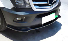 Mercedes Sprinter W906 2006–2018 DPT etupuskurin lip-spoileri (kiiltävä musta) kuva 1