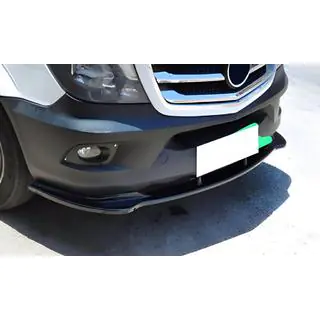 DPT etupuskurin lip-spoileri (kiiltävä musta) Mercedes Sprinter W906 2006–2018 kuva 1