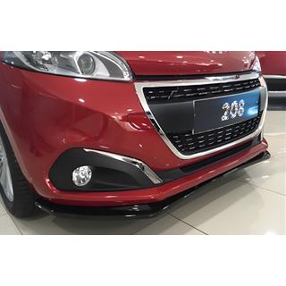 DPT etupuskurin lip-spoileri (kiiltävä musta) Peugeot 208 2012–2019