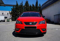 Seat Ibiza 2010–2017 Etupuskurin lip-spoileri DPT V-1 (musta kiiltävä) kuva 1