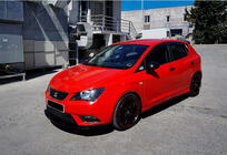Seat Ibiza 2010–2017 Etupuskurin lip-spoileri DPT V-1 (musta kiiltävä) kuva 2
