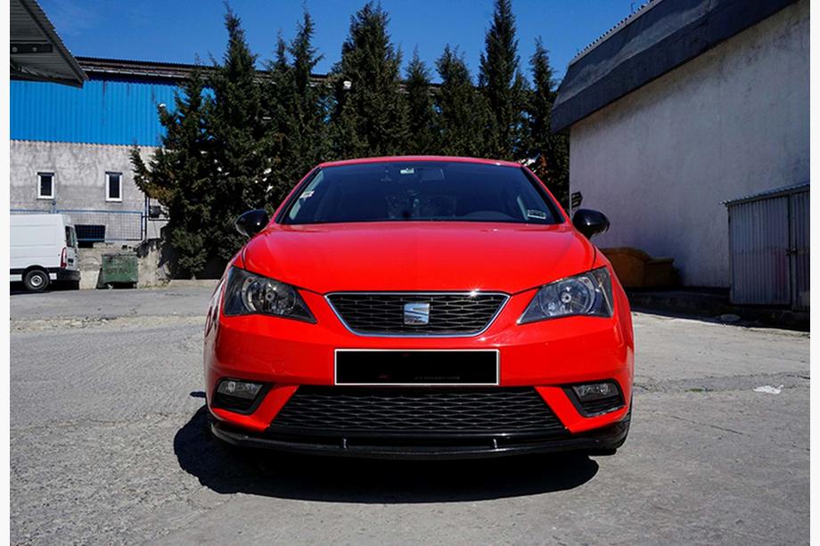 Seat Ibiza 2010–2017 Etupuskurin lip-spoileri DPT V-1 (musta kiiltävä) Image