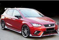 Seat Ibiza 2010–2017 Etupuskurin lip-spoileri DPT V-2 (kiiltävä musta) kuva 2