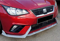Seat Ibiza 2010–2017 Etupuskurin lip-spoileri DPT V-2 (kiiltävä musta) kuva 1
