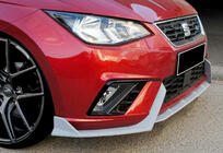 Seat Ibiza 2010–2017 Etupuskurin lip-spoileri DPT V-2 (kiiltävä musta) kuva 11