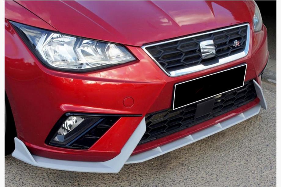 Seat Ibiza 2010–2017 Etupuskurin lip-spoileri DPT V-2 (kiiltävä musta) Image