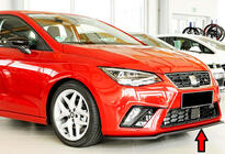 Seat Ibiza 2010–2017 Etupuskurin lip-spoileri DPT V-4 (kiiltävä musta) kuva 1
