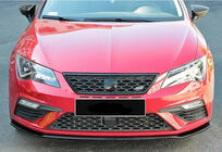 Seat Leon 2013–2020 Etupuskurin lip-splitteri DPT (Cupra, 2017-2020, kiiltävä musta) kuva 2