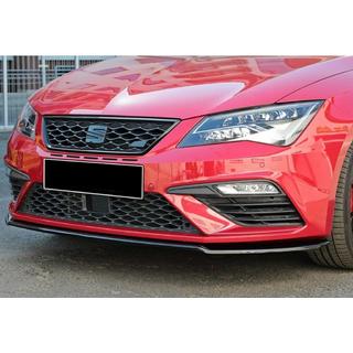 Etupuskurin lip-splitteri DPT (Cupra, 2017-2020, kiiltävä musta) Seat Leon 2013–2020 kuva 1