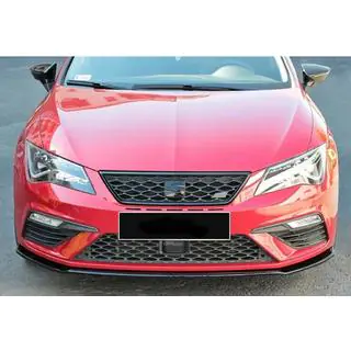 Etupuskurin lip-splitteri DPT (Cupra, 2017-2020, kiiltävä musta) kuva 2