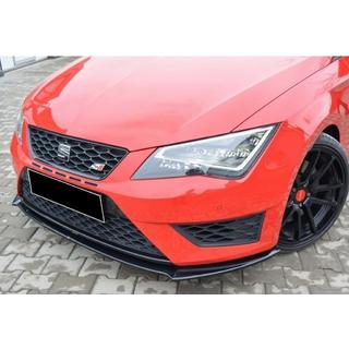 Etupuskurin lip-spoileri DPT (Cupra, 2013-2016, kiiltävä musta) Seat Leon 2013–2020 kuva 1