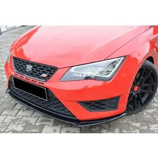 Etupuskurin lip-spoileri DPT (Cupra, 2013-2016, kiiltävä musta) kuva 1