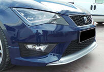 Seat Leon 2013–2020 Etupuskurin lip spoilere DPT V-2 (2013-2016, kiiltävä musta) kuva 4