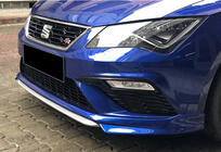 Seat Leon 2013–2020 Etupuskurin lipspoileri DPT V-1 (2017-2020, kiiltävänmusta) kuva 3