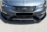 Seat Leon 2013–2020 Etupuskurin lipa DPT V-3 (2017-2020, kiiltävä musta) kuva 1