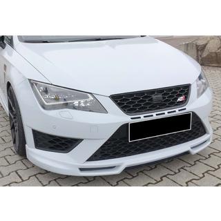 Etupuskurin lip-spoileri DPT V-5 (2017-2020, kiiltävä musta) Seat Leon 2013–2020 kuva 1