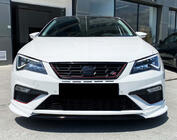 Seat Leon 2013–2020 DPT V-3 etulippa (2013-2016, kiiltävä musta) kuva 2