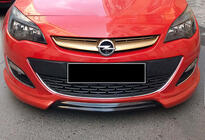 Opel Astra J 2009–2015 Etupuskurin lip-spoileri DPT V-1 (musta kiiltävä) kuva 1