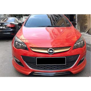 Etupuskurin lip-spoileri DPT V-1 (musta kiiltävä) Opel Astra J 2009–2015 kuva 2