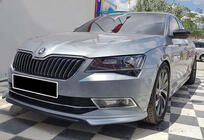 Skoda Superb 2015–2024 Etupuskurin lip spoileri DPT V-1 (2015-2020, kiiltävä musta) kuva 4