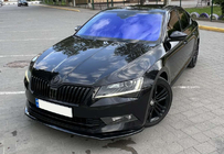 Skoda Superb 2015–2024 DPT V-2 etulippa (2015-2020, kiiltävä musta) kuva 15