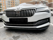 Skoda Superb 2015–2024 DPT V-2 etulippa (2015-2020, kiiltävä musta) kuva 8