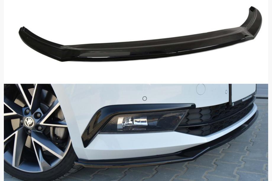 Skoda Superb 2015–2024 DPT V-2 etulippa (2015-2020, kiiltävä musta) Image