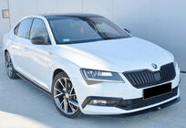 Skoda Superb 2015–2024 Etupuskurin lip-spoileri DPT V-4 (2015-2020, kiiltävä musta) kuva 1