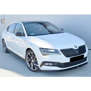 Etupuskurin lip-spoileri DPT V-4 (2015-2020, kiiltävä musta) Skoda Superb 2015–2024 kuva 1