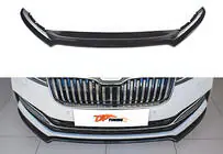 Skoda Superb 2015–2024 Etupuskurin lip-spoileri DPT V-4 (2021-, kiiltävä musta) kuva 1