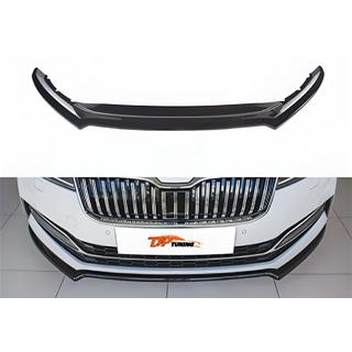 Etupuskurin lip-spoileri DPT V-4 (2021-, kiiltävä musta) Skoda Superb 2015–2024 kuva 1