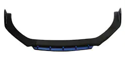 Yleismallinen etupuskurin lip spoiler DPT Blue V-2 (ABS, kiiltävä musta) kuva 1
