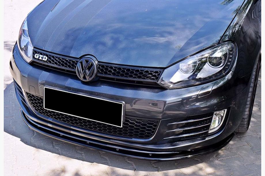 Volkswagen Golf 6 2008–2014 DPT V-2 etulippa (GTI, kiiltävän musta) Image