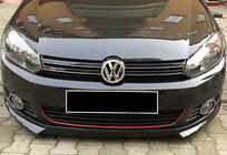 Volkswagen Golf 6 2008–2014 Etupuskurin lipspoileri DPT V-2 (maalattavaksi) kuva 1